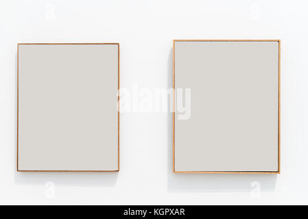 Empty frames on a wall Stock Photo