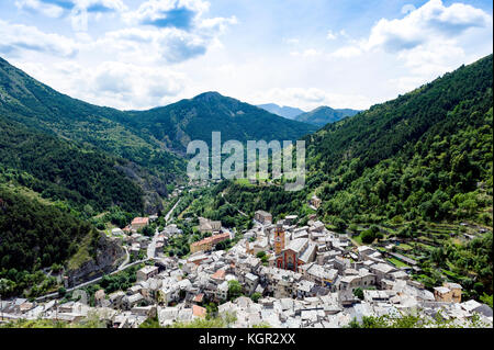 Europe. France. Alpes Maritimes. The village of Tende. Stock Photo