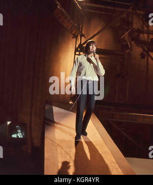 WAYNE FONTANA English pop singer  on Ready,Steady,Go ! in 1964.Photo: Tony Gale Stock Photo