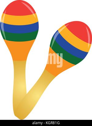 Pair of maracas Stock Vector