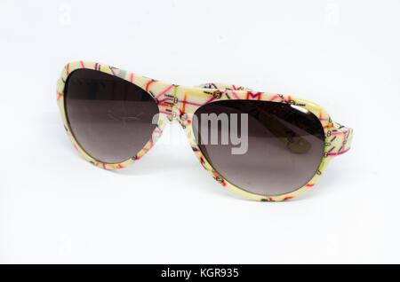 Selangor,Malaysia - November 9th 2017 : Sunglass isolated on a white background Stock Photo