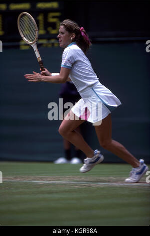 Tracey Austin at Wimbledon, 1982 Stock Photo