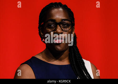 Kate Osamor at the Labour Party Autumn Conference at Brighton Centre, Brighton, UK  - Tuesday September 26, 2017. Pictured: Kate Osamor , Shadow Secretary of State for International Development Stock Photo