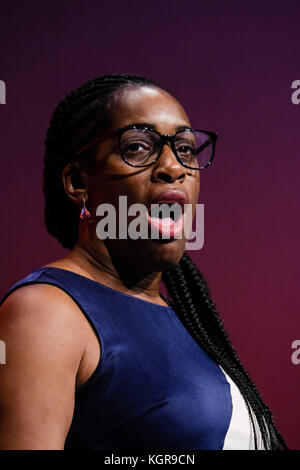 Kate Osamor at the Labour Party Autumn Conference at Brighton Centre, Brighton, UK  - Tuesday September 26, 2017. Pictured: Kate Osamor , Shadow Secretary of State for International Development Stock Photo