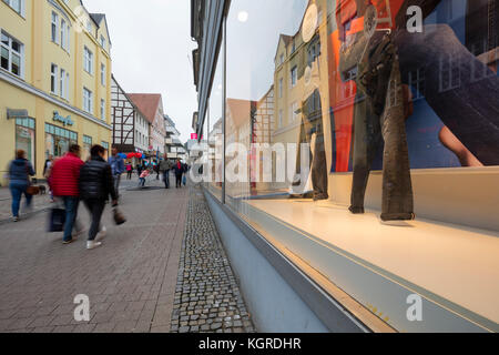 Pedestrian precingt, Unna, North Rhine-Westphalia, Germany, Europe Stock Photo