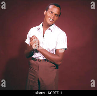 HARRY BELAFONTE American singer and film actor about 1955 Stock Photo