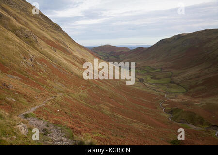 Looking along the valley of Boredale in the English Lake District