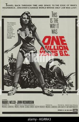 One Million Years Bc Poster For Hammer Film With Raquel Welch Stock Photo Alamy