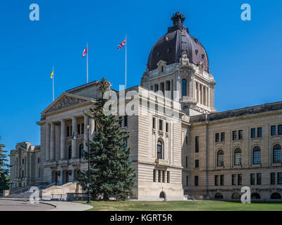 Saskatchewan Legislative Building, provincial capitol, Wascana Centre, Regina, Saskatchewan, Canada. Stock Photo