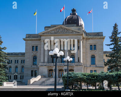 Saskatchewan Legislative Building, provincial capitol, Wascana Centre, Regina, Saskatchewan, Canada. Stock Photo