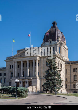 Saskatchewan Legislative Building, provincial capitol, Wascana Centre, Regina, Saskatchewan, Canada. Stock Photo