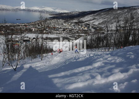 Skimountaineering World Cup Tromsø , Randonee Racing Stock Photo