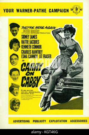 Carry on Cabby (1963) , Film poster Stock Photo