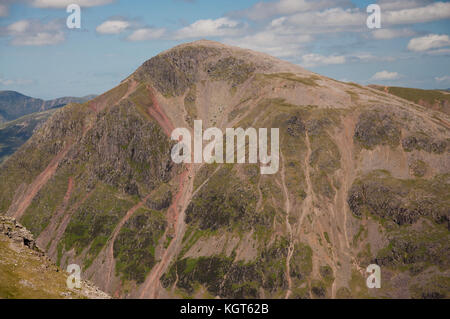 Great Gable from Scafell Pike in the Lake District National Park Stock Photo
