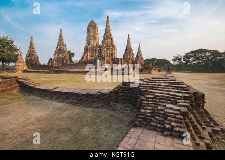 Temple in Ayutthaya historical park Thailand Stock Photo