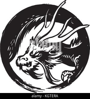 Dragon vector design Stock Vector