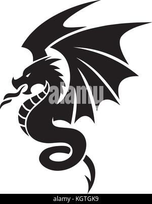 Dragon vector design Stock Vector