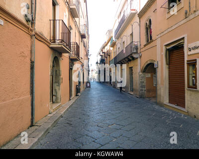 Fondi, Italy - 10 june 2013: Appio Claudio street. Fondi's urban core is located in the south pontino halfway between Rome and Naples. Stock Photo