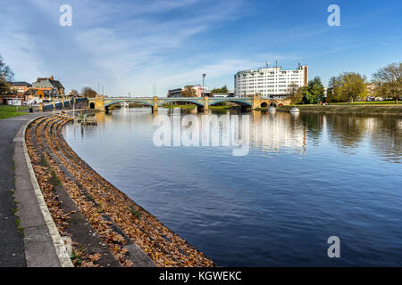 Trent Bridge Nottingham Stock Photo