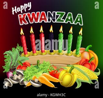 Happy Kwanzaa Sign Stock Vector