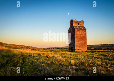 Old grain elevator in the ghost town of Dorothy  Stock Photo