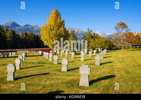 German military cemetery in Slovakia Stock Photo