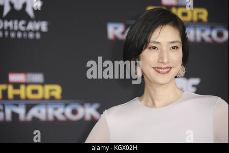 World premiere of ’Thor: Ragnarok' at El Capitan Theatre  Featuring: Yuki Amami Where: Los Angeles, California, United States When: 10 Oct 2017 Credit: Apega/WENN.com Stock Photo