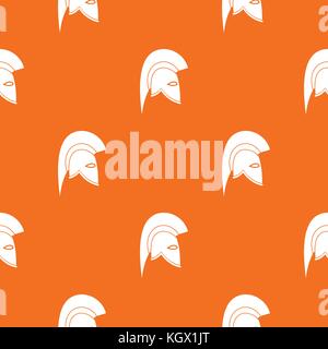 Roman helmet pattern seamless Stock Vector