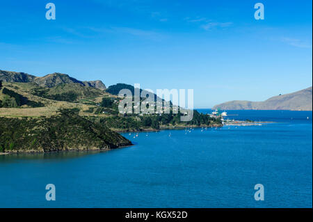 Banks Peninsula, South Island, New Zealand Stock Photo