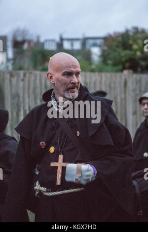 Bonfire Night in Lewes 2017 Stock Photo