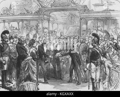 American Centennial Exhibition. Col Sandford President Grant. Philadelphia 1876. The Illustrated London News Stock Photo