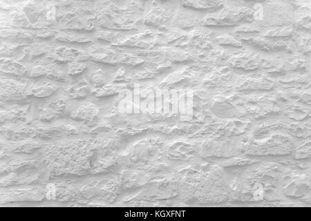 White background with the plaster of an exterior wall Stock Photo