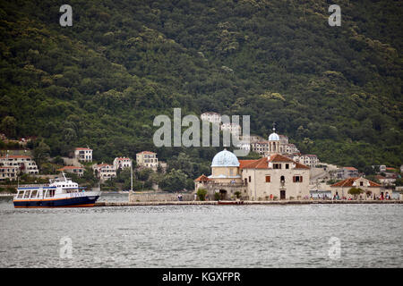 Our Lady of the Rocks Island, Perast, Montenegro Stock Photo