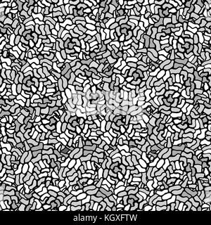 abstract seamless pattern in Gray color on white background Stock Vector