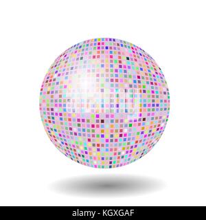Colored mosaic sphere Stock Vector
