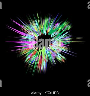 Explode Flash, Cartoon Explosion, Star Burst Stock Vector