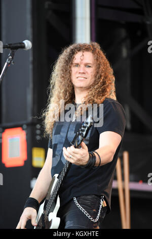 PEMBROKE PINES, FLORIDA - NOVEMBER 04: Dokken of the band Dokken at the Rockfest 80's concert day 1 on November 4, 2017 at CB Smith Park in Penbroke P Stock Photo