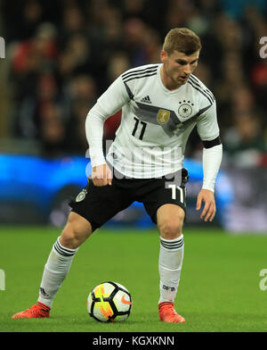 Germany's Timo Werner during the International Friendly match at Wembley Stadium, London. Stock Photo