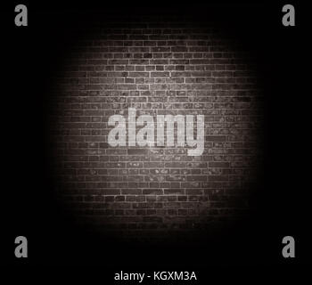 abstract - light on brick wall black and white Stock Photo