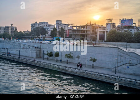 sabarmati riverfront, ahmedabad, Gujarat, India, Asia Stock Photo