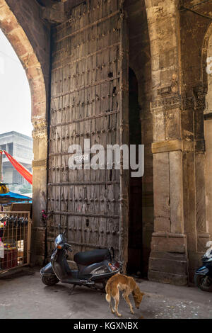 entrance gate of bhadra fort, ahmedabad, Gujarat, India, Asia Stock Photo