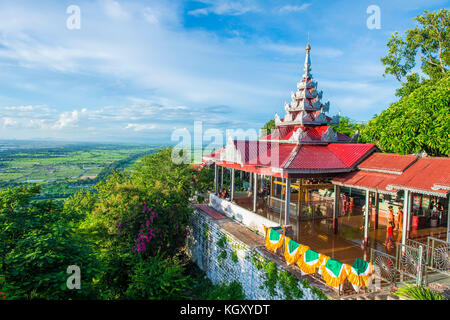 A panoramic view of Mandalay from the top of Mandalay Hill Stock Photo ...