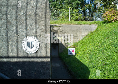 dh German Naval Signals HQ ST PETER PORT GUERNSEY Guernsey underground communications German war museum wartime channel islands Stock Photo