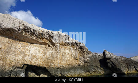 amazing blue cave in bisevo croatia Stock Photo