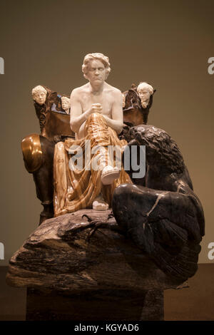 LEIPZIG GERMANY - MUSEUM DER BILDENEN KUNSTE - MUSEUM OF ART LEIPZIG - MAX KLINGER - BEETHOVEN MONUMENT- LEIPZIG CITY © Frédéric BEAUMONT Stock Photo