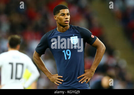 London, UK. 10th Nov, 2017. Marcus Rashford during the International Friendly match between England and Germany at Wembley Stadium on November 10th 2017 in London, England. (Photo by Leila Coker/phcimages.com) Credit: PHC Images/Alamy Live News Stock Photo