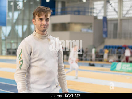 Dublin, Ireland. 11th Nov, 2017. Irish Open including Satellite World Cup Men's epee Credit: Fabrice Jolivet/Alamy Live News Stock Photo