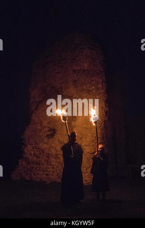 Bonfire Night in Lewes 2017 Stock Photo