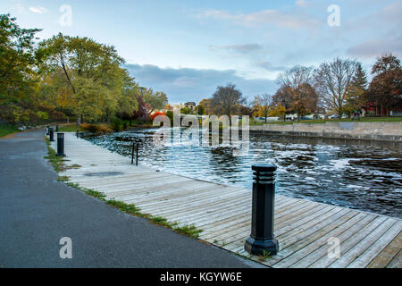 Lindsay Ontario Canada Trent Severn Waterway Scugog River Stock Photo