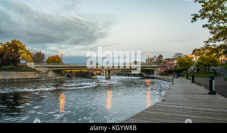 Lindsay Ontario Canada Trent Severn Waterway Scugog River Stock Photo